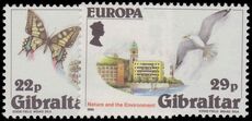 Gibraltar 1986 Europa. Nature and the Environment unmounted mint.