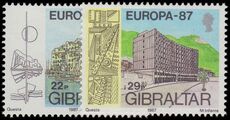 Gibraltar 1987 Europa. Architecture unmounted mint.