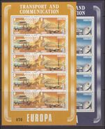 Gibraltar 1988 Europa sheetlets of 5 unmounted mint.