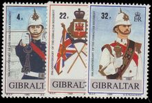 Gibraltar 1989 50th Anniv of Gibraltar Regiment unmounted mint.
