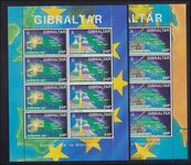Gibraltar 1994 Europa. Scientific Discoveries sheetlets of 4 unmounted mint.