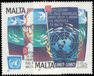 Malta 1987 United Nation Seabed unmounted mint.