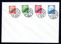 West Germany 1954 Heuss 31st January values on unaddressed first day cover.
