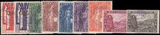 Belgium 1928 Orval Abbey set Antwerp Philatelic Exhibition postmarks unmounted mint.