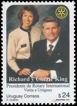 Uruguay 2001 Visit of Rotary International Chairman unmounted mint.