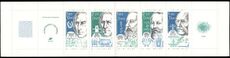 France 1986 Celebrities booklet unmounted mint.