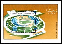 East Germany 1976 Olympics souvenir sheet unmounted mint.