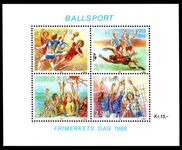 Norway 1988 Stamp Day souvenir sheet unmounted mint.
