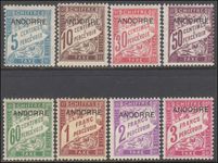 French Andorra 1931-32 1st Postage Due set lightly mounted mint.