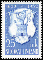 Finland 1952 300th Anniversary of Founding of Pietarsaari lightly mounted mint.