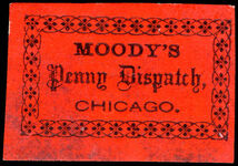 Moodys Despatch 1856 (1c) black on red (sold as is).