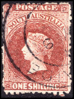 South Australia 1870-73 1s chestnut fine used.