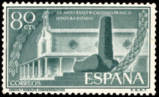 Spain 1956 20th Anniversary of Gen. Francos Assumption of Office as Head of State unmounted mint.