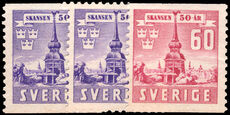 Sweden 1941 50th Anniversary of Foundation of Skansen Open-air Museum booklet and coil set unmounted mint.