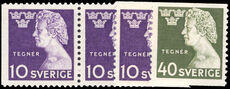 Sweden 1946 Death Centenary of Esaias Tegner booklet and coil set unmounted mint.