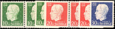 Sweden 1948 King Gustav V's 90th Birthday booklet and coil set unmounted mint.