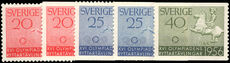 Sweden 1956 Olympics booklet and coil set unmounted mint.
