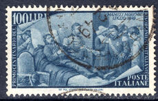 Italy 1948 Revolution 100l fine used.