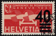 Switzerland 1935-37 40 on 20c fine used.