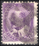 Canada 1903-12 50c deep violet used.