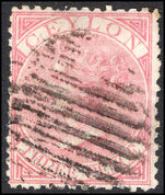 Ceylon 1866-68 3d rose perf 12½ fine used.
