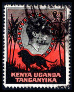 Kenya Uganda & Tanganyika 1938-54  £1 black and red perf 14 fine used.