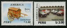 Peru 1995 America (1994). Postal Transport perf 13 unmounted mint.