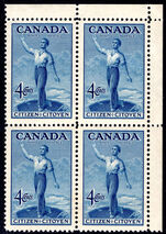Canada 1947 Citizenship block of 4 unmounted mint. (one lightly mounted).