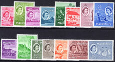 Mauritius 1953-58 set unmounted mint.