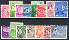 Mauritius 1953-58 set fine used.