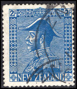 New Zealand 1926-34 2s light blue fine used.