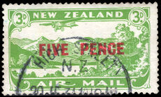 New Zealand 1931 Air surcharge fine used.