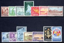 Tonga 1953 set lightly mounted mint.