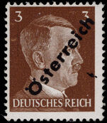 Austria 1945 unissued 3pf dark brown unmounted mint.