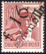 Soviet Zone 1948 60pf Erfurt 16 Schmolln unmounted mint.