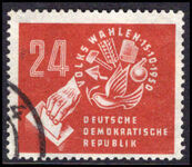 East Germany 1950 Elections fine used.