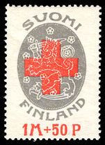 Finland 1922 Red Cross lightly mounted mint.