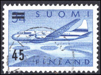 Finland 1959 45m on 34m Convair provisional fine used.
