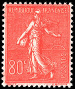 France 1925-35 80c vermillion fine lightly mounted mint.