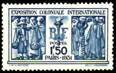 France 1930-31 Colonial Exhibition 1f50 unmounted mint