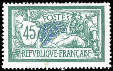 France 1900-06 45c Merson lightly mounted mint.