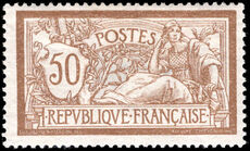 France 1900-06 50c Merson lightly mounted mint.