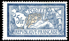 France 1900-06 5f Merson lightly mounted mint.