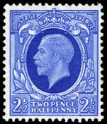 1934-36 2½d bright blue unmounted mint.