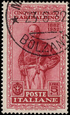 Italy 1932 Garibaldi 5l+1l fine used.