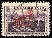 Luxembourg 1922-34 5f deep violet official perf 11 fine used.