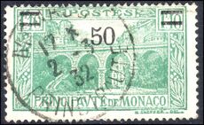 Monaco 1926-31 50 on 110c fine fine used.