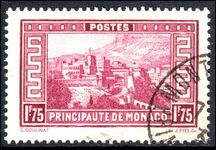 Monaco 1933-39 1f75 Claret fine used.
