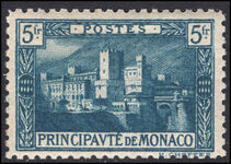 Monaco 1924 5f Princes Palace lightly mounted mint.