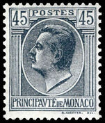 Monaco 1924-33 45c grey-black unmounted mint.